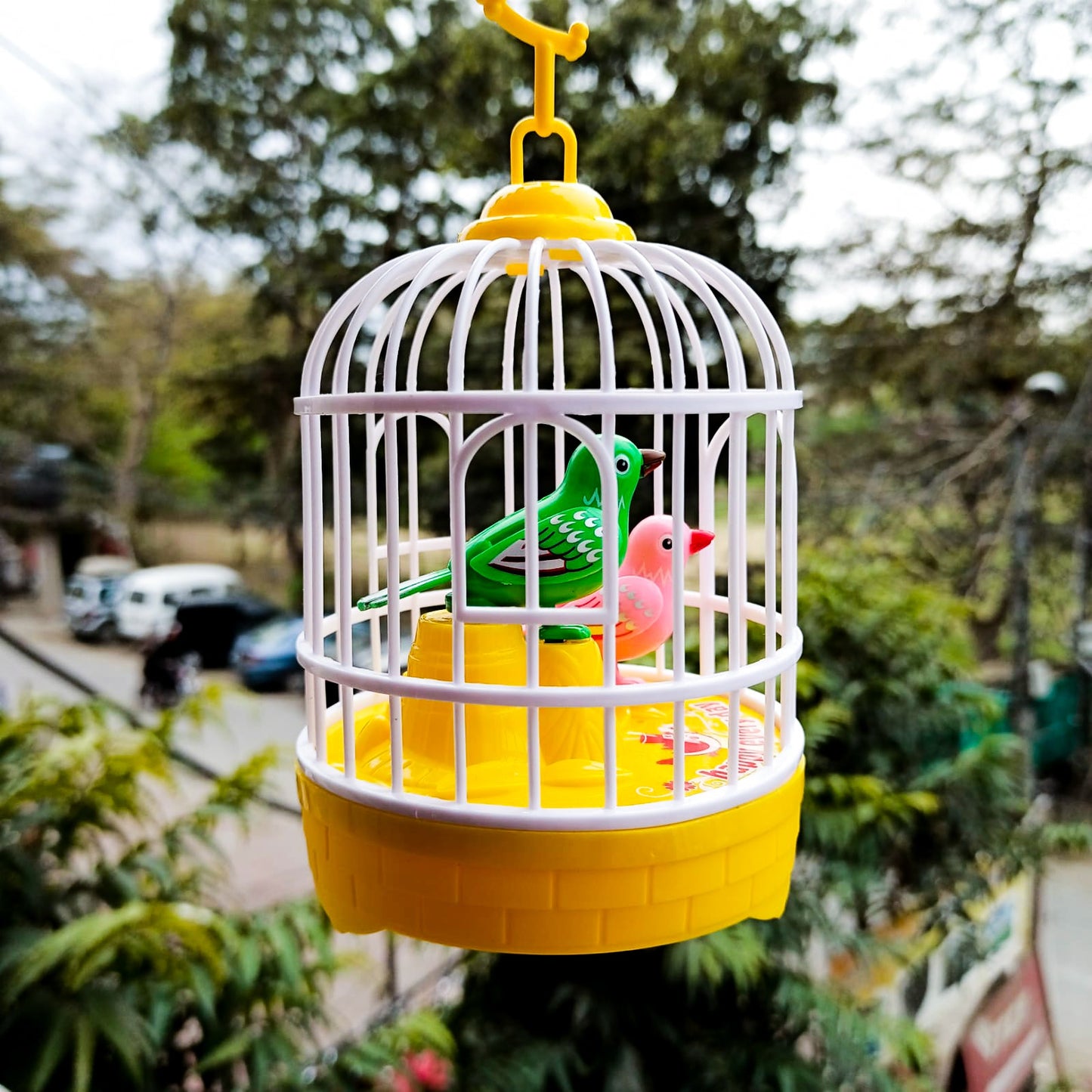 Singing Bird Cage Voice Control Electric Bird Toy Interactive Kids Toy