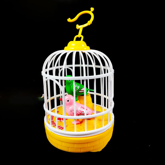 Singing Bird Cage Voice Control Electric Bird Toy Interactive Kids Toy